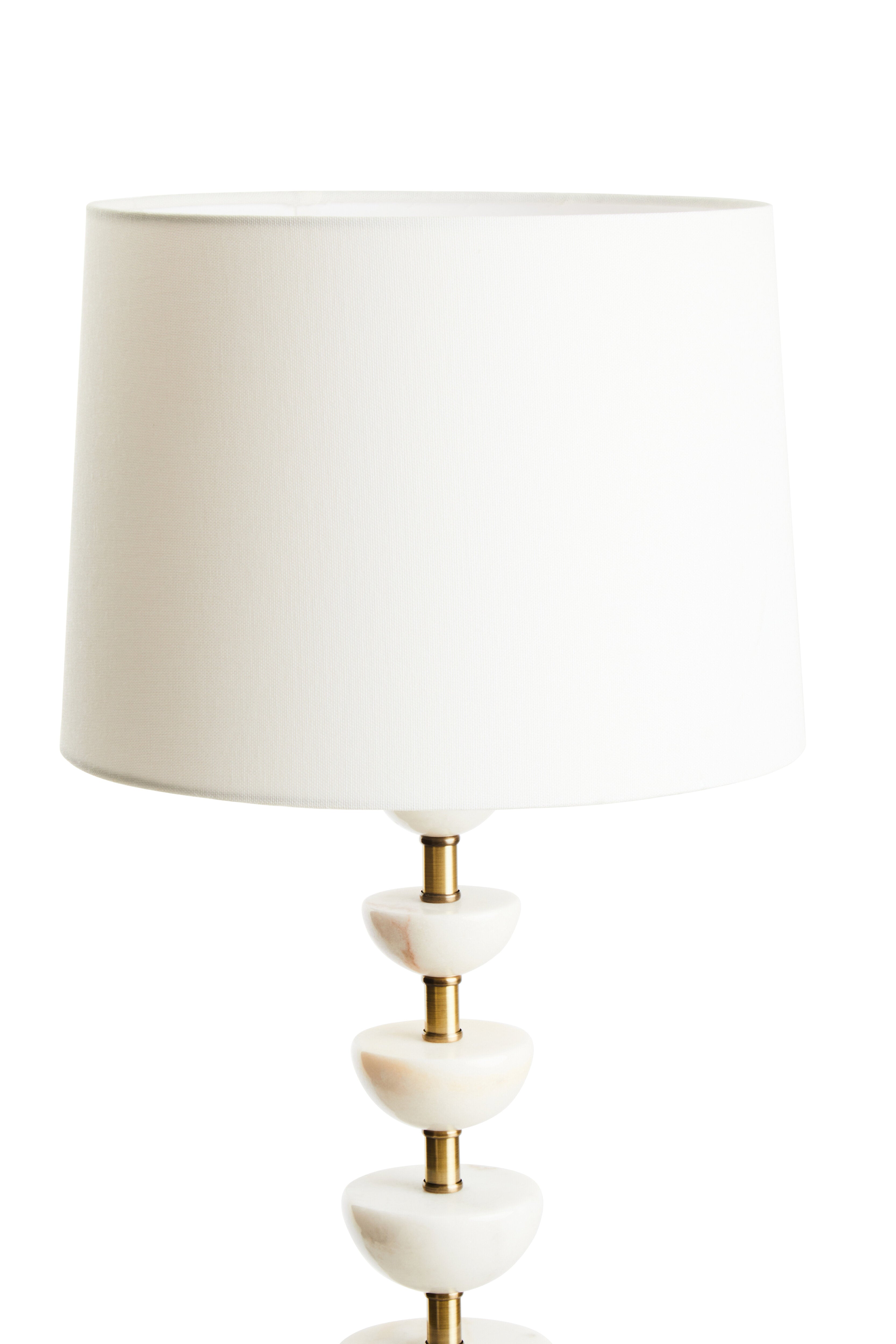 Bonnie White Marble & Gold Table Lamp